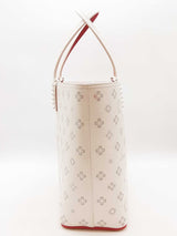 Christian Louboutin Cabata Perforated White Leather Tote Bag Eb0326wxzde
