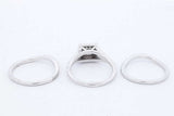 1.82cttw Diamond Wedding Set In 14k White Gold 5.8 Grams Size 5.5 Eb0226sxzde