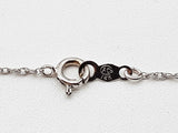 Natural Diamonds 14k White Gold 1.7g Small Heart Necklace 16 In Do0626srde