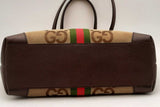 Gucci Gg Monogram Canvas Ophidia Web Tote Bag Eb1124erxsa