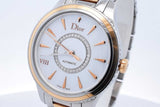 Christian Dior Viii Montaigne Mop 33mm Automatic Gold & Steel Watch Eb0226cxzde