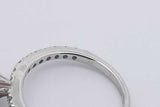 1.09cttw Diamond Ring In 14k White Gold 2.3 Grams Size 5 Eb0525lpzxsa