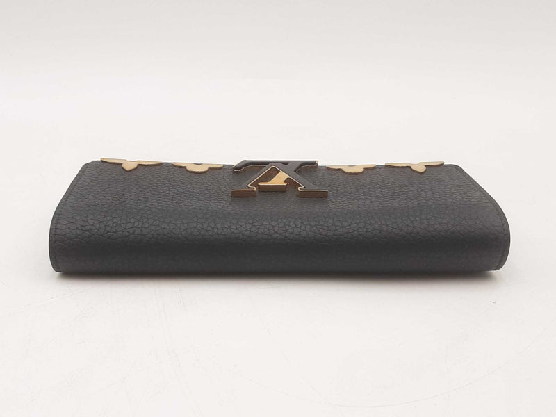 Louis Vuitton Capucines Black Taurillon Leather Wallet Sd0925rzxsa