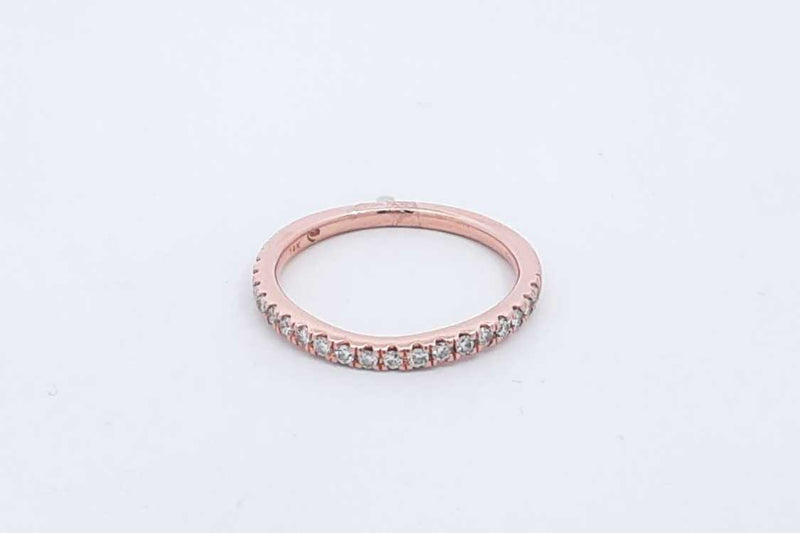 Approx. 0.36ctw Diamond Ring In 14k Rose Gold 2.1 Grams Size 7 Eb1224loxsa