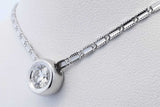 0.50ctw Diamond Pendant Necklace 18k White Gold 5.6 Grams 15.5 Inch Eb0426corde