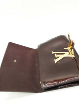 Louis Vuitton Amarante Vernis Patent Leather Louise Chain Bag Eb0526cocde