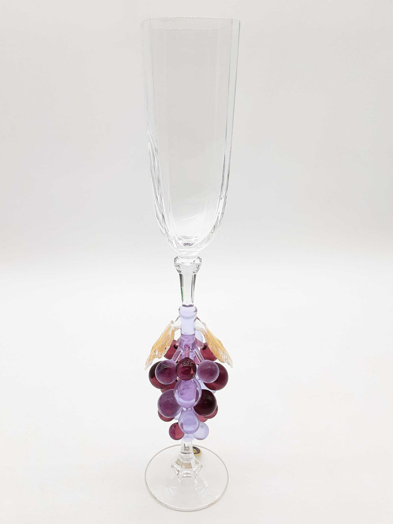 Murano Grape Glass Champagne Flute Do0125wxde