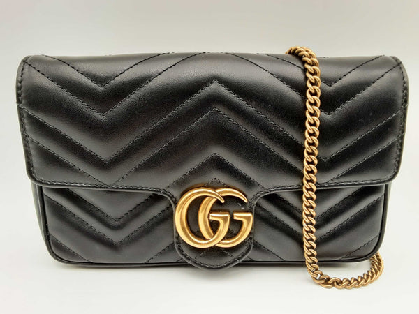 Gucci Gg Marmont Super Shoulder Bag & Detachable Card Case Fw1024rorsa