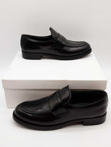 Prada Black Leather Loafers Size 41.5 Eb0626loxde