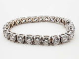 26.0 Cttw Lab Grown Diamonds 14k Wg 30.0g Tennis Bracelet 6.5 In Do0726rxzxde