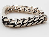 David Yurman Black Diamonds 0.925 Silver 111.1g Curb Chain Id Bracelet 7.5 In Do0625oxzxde