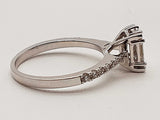 0.58 Cttw 18k White Gold 3.1g Ring Size 6.5 Do0825lxzxde
