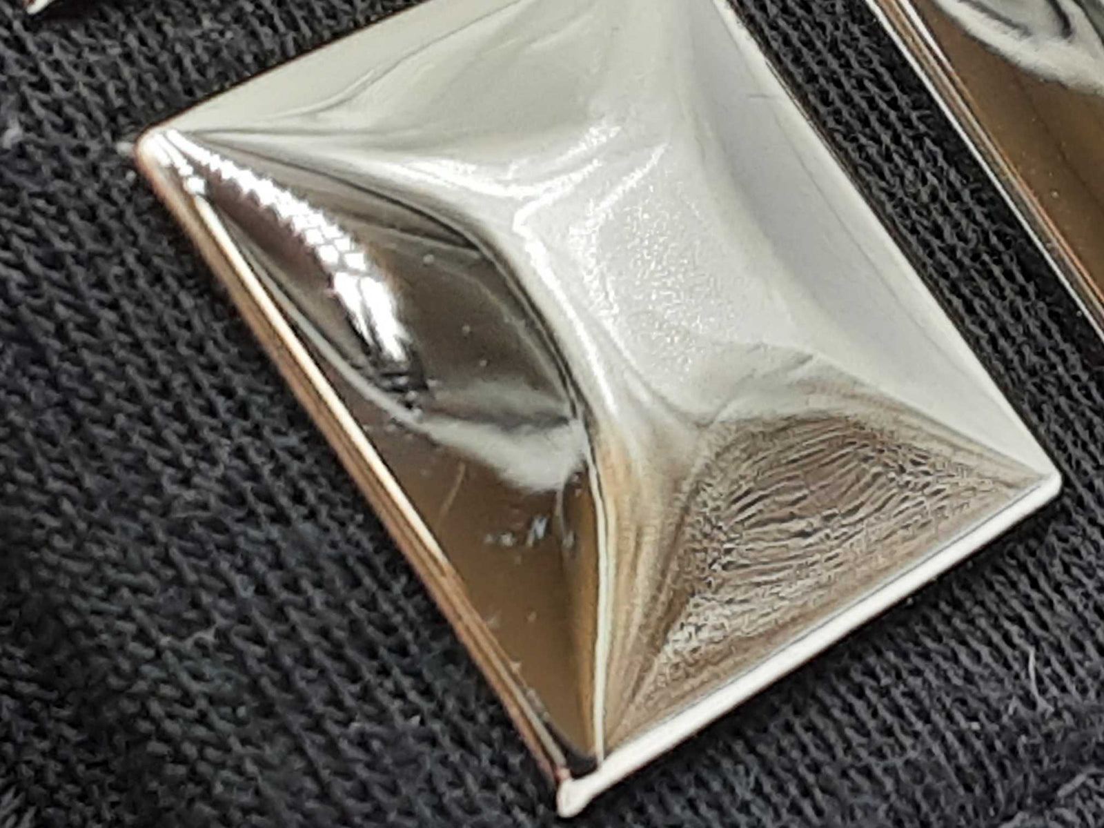 Chanel Ice Cube Pyramid Stud Flap Shoulder Bag In Black