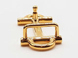 Hermes H Goldtone Metal 13mm Small Belt Buckle Do0126wrxde