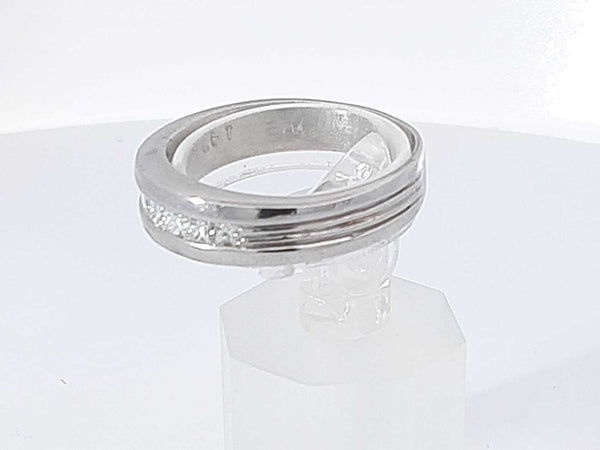 0.26 Cttw Platinum 95% 8.4 Grams Wedding Band Size 8.5 Aa0925oorsa