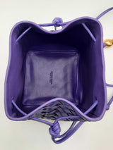 Bottega Veneta Purple Intrecciato Leather Bucket Bag Eb0323lrxzsa