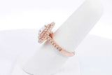 Approx. 1.15ctw Diamond Ring In 14k Rose Gold 6.3 Grams Size 6.75 Eb0125crxsa