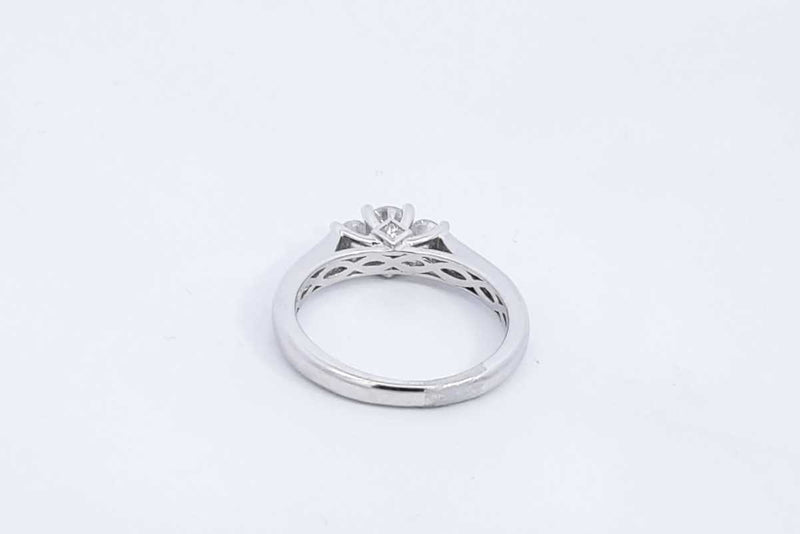 Approx. 0.75ctw Round Diamond Ring In 14k White Gold 3.5g Size 6.25 Eb0424wcrsa