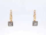0.18 Cttw Diamond & 14k Yellow Gold Leverback Earrings 4.6 Grams Fw0925ocrdu