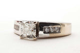 Approx 0.62 Ctw Diamonds 14k Wg 6.8g Ring Size 8 Do0924rxzde