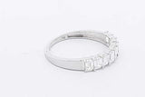 0.9cttw Lab Grown Emerald Cut Diamond Ring 14k White Gold Size 6.75 Eb0826prxsa