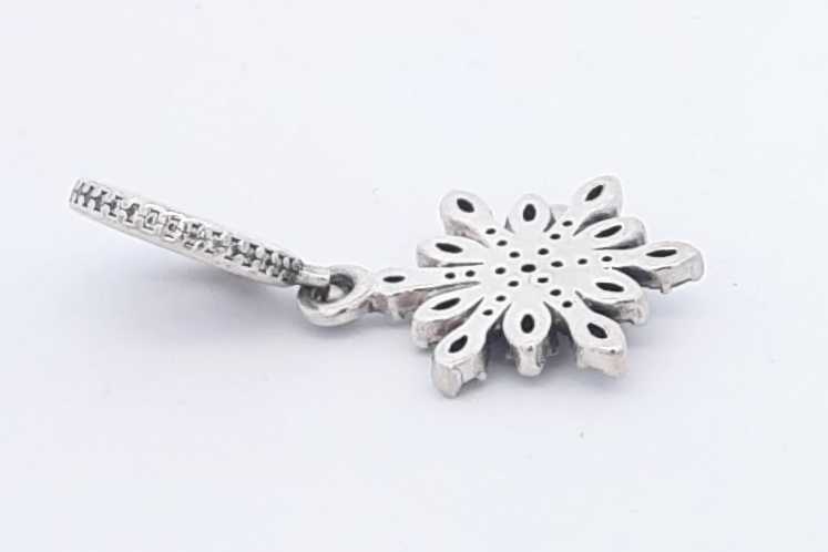 Pandora Sterling Silver Snowflake Dangle Charm 2.8 Grams Eb0824rsa