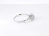 1.48 Cttw Diamond & 18k White Gold Halo Ring 3.4 Grams Size 7.5 Fw0926loxzdu