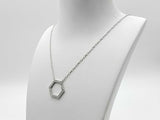 0.96 Dwt Lab Diamond Pendant Chain Sterling Sliver Mk1225rzmia