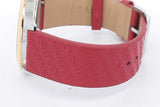 Versace 38mm Quartz Logo Halo Red Leather Strap Watch Eb0726lcrdu