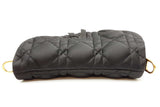 Christian Dior X Erl Black Satin Quilted Cannage Saddle Bag Eb0926opxzde