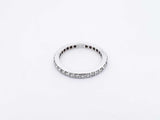0.64 Cttw Diamond & 14k White Gold Eternity Ring Size 4.75 1.8 Grams Fw0425lordu