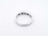 1.0 Ctw Channel-set Diamond & 18k White Gold Ring 4 Grams Size 5 Fw0925osrdu