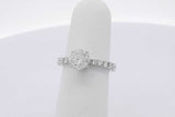 1.34cttw Diamond Ring In 14k White Gold 2.9 Grams Size 4.75 Eb0525loxzsa