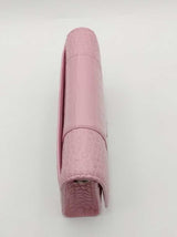 Balenciaga Hourglass Pink Crocodile Embossed Leather Chain Wallet Eb1026wrxsa