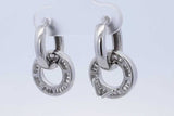 0.56cttw Diamond Hoop Earrings In 18k White Gold 6.7 Grams Eb0426ixzde