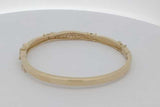 0.9cttw Diamond Hinged Bangle Bracelet 14k Yellow Gold 16.4 Grams Eb0926llrxsa
