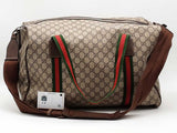 Gucci Medium Duffle With Web Beige / Tan Aa0626crzsa