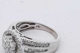 0.86cttw Diamond Ring In 10k White Gold 5.5 Grams Size 6.75 Eb0826ocrsa