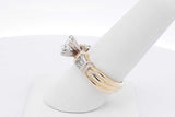 1.04ctw Princess Cut Diamond Ring In 14k Yellow Gold 6.5g Size 7.5 Eb1225loxzsa