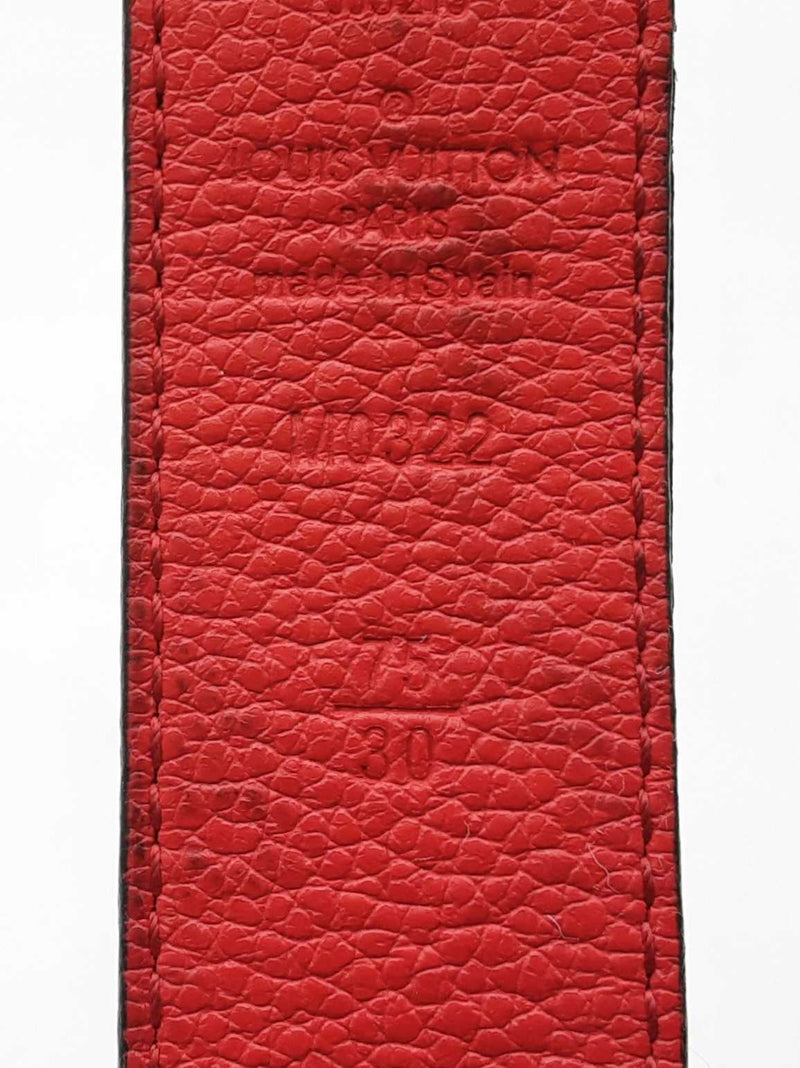 Louis Vuitton Lv Initiales Buckle & Reversible Leather Belt Size 30 Fw0525lrzdu