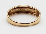 0.09 Cttw Natural Diamonds 10k Yellow Gold 2.8g Ring Size 8.75 Do0626erde