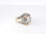 1.0 Cttw Diamond & 14k Yellow Gold Engagement Ring 5.6 Grams Size 5 Fw0926cizdu