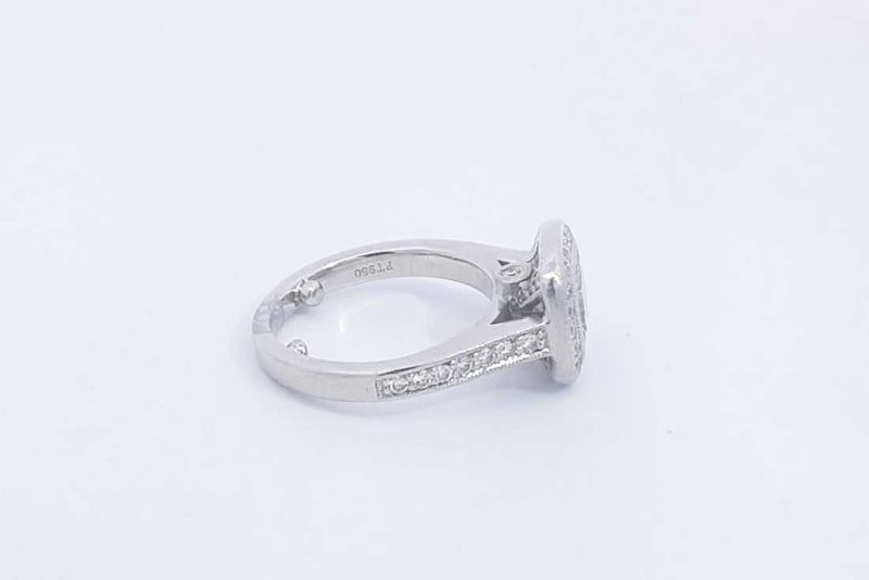 Approx. 1.52ctw Diamond Ring In Platinum 10.5 Grams Size 4.25 Eb1124oxxzsa