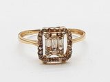 0.54 Cttw Natural Diamonds 18k Yellow Gold Ring Size 6.5 Do1125pxzde