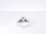 0.76 Cttw Diamond & 14k White Gold Engagement Ring 4.7 Grams Size 6 Fw0526irrdu