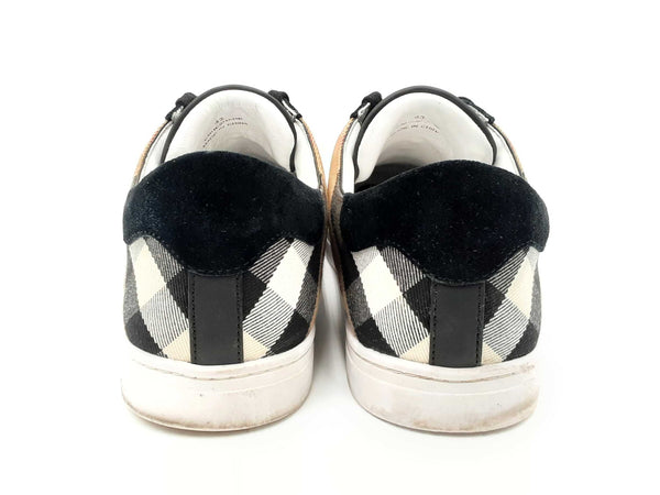 Burberry Reeth Black & Archive Check Sneakers Size 43 Fw1124exdu