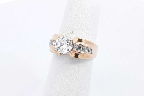 Approx. 1.8ctw Diamond Ring In 14k Yellow Gold 5.8 Grams Size 5 Eb0125orxzsa