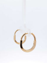 18k Yellow Gold Oval Hinged Hoop Earrings 3.1 Grams Fw0726ooxdu