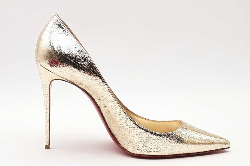 Christian Louboutin So Kate Gold Metallic Heels Size 39.5 Eb0125lxzsa