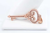 Approx. 0.4ctw Diamond Key Pendant In 14k Rose Gold 3.1 Grams Eb0125oxzdu